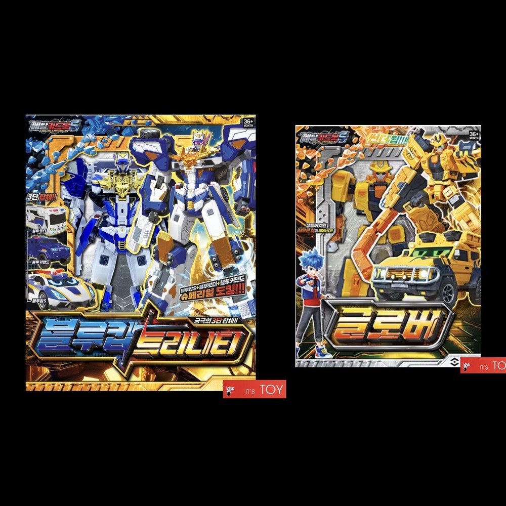 Metal Cardbot S BLUE COP TRINITY & GLOBER Transforming Robots 2024