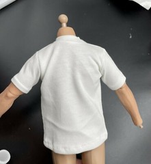 1/6 Scale Tee White Short Sleeves T-Shirt For 12″ Male Action Figure Doll Toys
