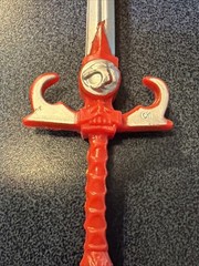 Vtg Thundercats Lion-O SWORD OF OMENS original 1985 RED & SILVER Accessory