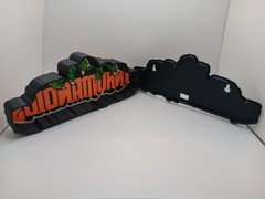 Retro Inhumanoids logo lightbox sign light box display for collection display