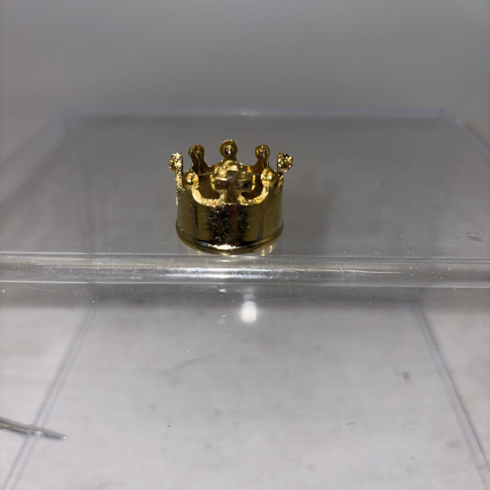Retro Mego Knights Gold Kings Crown For 8 Inch Figures Plastic