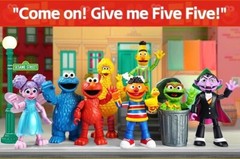 Blokees Sesame Street Model Action Figures Ernie Bert Oscar Count von Count Gift