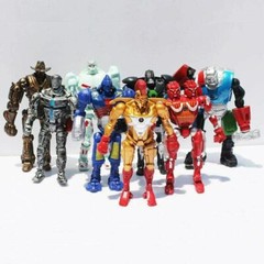 8pcs Real Steel Atom Ambush Midas Noisy Boy Zeus Figure Christmas SET 2026 Xmas
