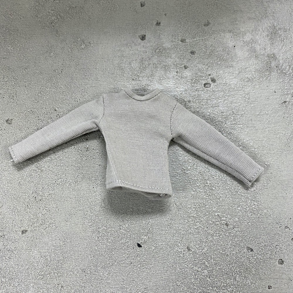 MO-LT-GR: 1/12 Grey long sleeve shirt for 6″ Slim action figure body