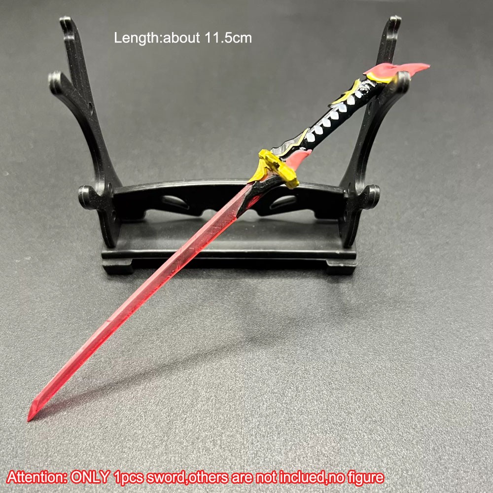 Painted 1/12 Red Sword Weapon Decor Model For 6″ Action Figure notaman vtoys