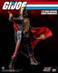 Threezero G.I. Joe FigZero 1/6 Snake Supreme Cobra Commander action figure