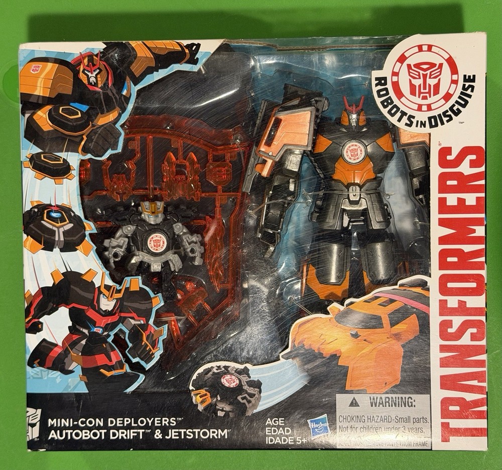 Transformers Robots in Disguise 2015 Mini-Con Deployer Autobot Drift & Jetstorm