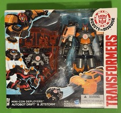 Transformers Robots in Disguise 2015 Mini-Con Deployer Autobot Drift & Jetstorm