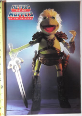 He-Frog Poster Kermit as He-man Masters of the Universe Vtg 1980’s muppet