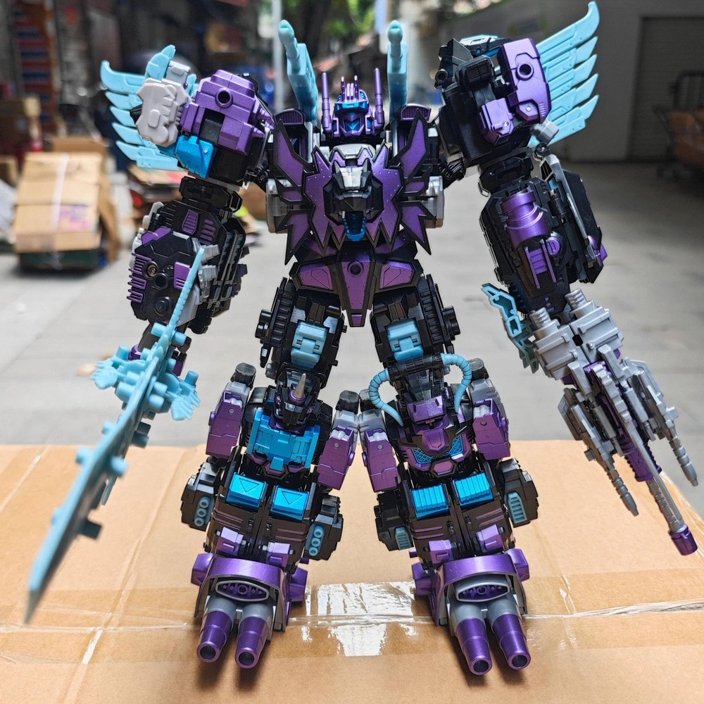 Tengyang 30cm Dark Predaking Transformers Predacons 5 in 1 Action Figure Toys S