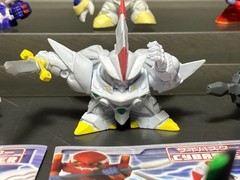 (7) BANDAI 2004 SD Mecha Gashapon Figures / SRW & Evangelion + Inserts!