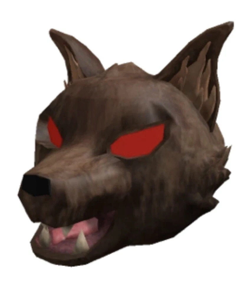 R0BL0X Celebrity Werewolf Head Virtual Code Sent By Messages Digital Item