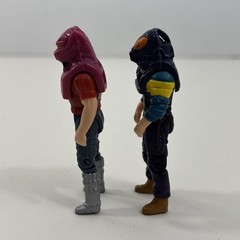 1986 Kenner MASK Matt Trakker & Jaques LaFleur Figures from Volcano w/ Masks