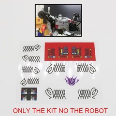 For Earthrise/Siege/Miner/DCS/Classic Megatank G1 Glue Sticker Upgrade Kit DIY