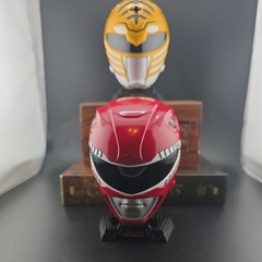 2 Power Rangers Legacy White And Red Ranger Replica Helmet Mini 1:4 Scale used
