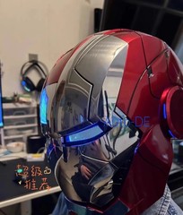 2024 Iron Man MK5 Helmet 1:1 Voice-controlled Mask Wearable Cosplay Props Gifts