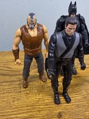 2005 Batman Dark Knight Rises Bruce Wayne Catwoman Bane Figure Battle For Gotham