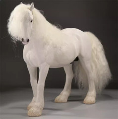 Mrz 1/6 Shire Horse Model Simulation Animal Steed Ornament Toys NEW Gifts