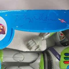 Buzz Aldrin signed Toy Story Buzz Lightyear Ultimate Talking Action Figure