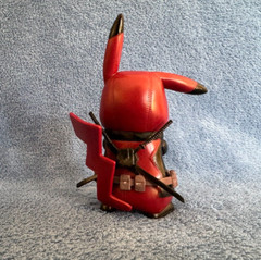 Large 5″ Pokemon Pikachu Cosplay Deadpool – Brand New
