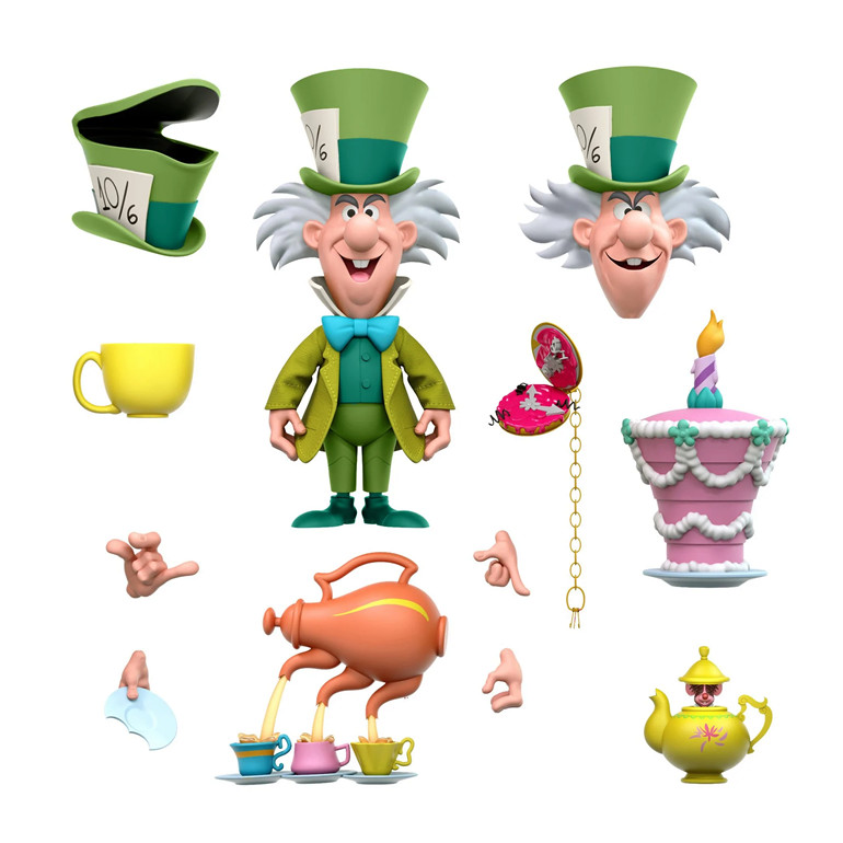 Super7 Disney Ultimates Alien in Wonderland The Tea Time Mad Hatter Figure MISB