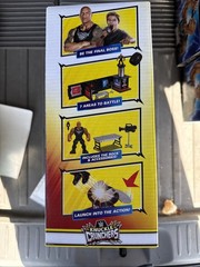 WWE knuckle crunchers microphone Playset with exclusive Final boss The Rock!