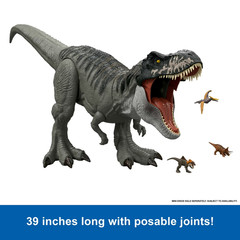 Jurassic World Rebirth Super Colossal Tyrannosaurus Rex T-Rex Action Figure