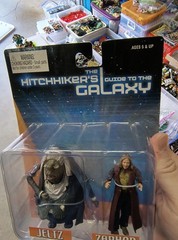 NECA Reel Toys Hitchhikers Guide To Galaxy JELTZ ZAPHOD Action Figures Rare NEW