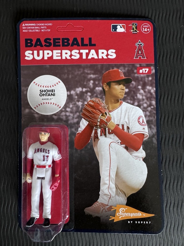 Super7 Shohei Ohtani Baseball Superstars Reaction 3.75” Retro Action Figure 2022