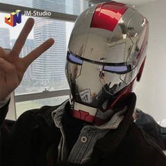 USA Stock! AUTOKING Iron Man MARK 5 Helmet Wearable Voice-Control 1:1 Cos Mask