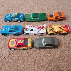 Lot Of 18 Disney’s Pixar Cars Die-Cast Racing Toys Mattel Mini Figures