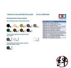 Tamiya 32594 1/48 British Tank Churchill MK.VII Plastic Model Kit