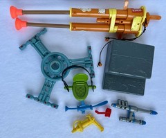 Vtg 1980’s-90’s TMNT Action Figure Parts & Accessories Lot 8 Pc Pre Owned 5.5oz