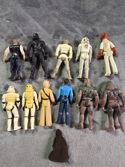 Vintage Lot Of Original Star Wars Action Figures From 1970s – 90s ( 12 total)