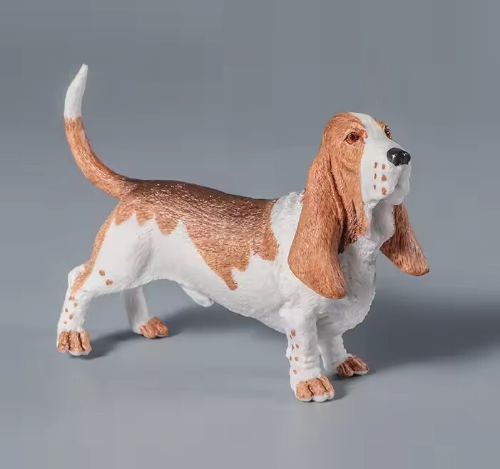 Basset Hound Dog Animal Toy PVC Action Figure Kids Toys Party Doll Gifts