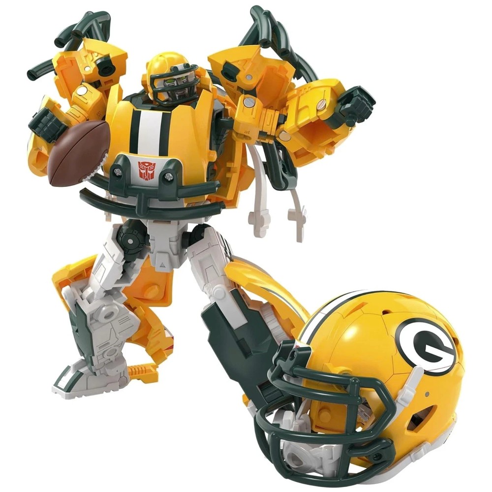 Transformers NFL Green Bay Packers Tundra Prime 5.5-Inch Action Figure Chang…