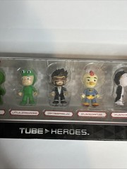 Tube Heroes Mini Action Figure Gaming Collector 5 Pack New In Box