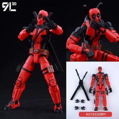 Deadpool Wolverine Dummy13 3D Printed Action Figure Toy