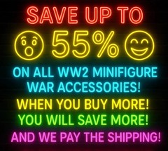 NEW WW2 LONG WOODEN BOX CRATE MEDIC DIY FOR MINIFIGURE BULK PACKAGING INDIVIDUAL