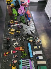 67 Items, Assortment Of Toys, Batman, Disney, Mattel