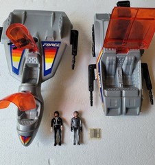 Vintage 1980s Laser Force Vehicle Lot Space Plane & Assault Vehicle Land Cruiser