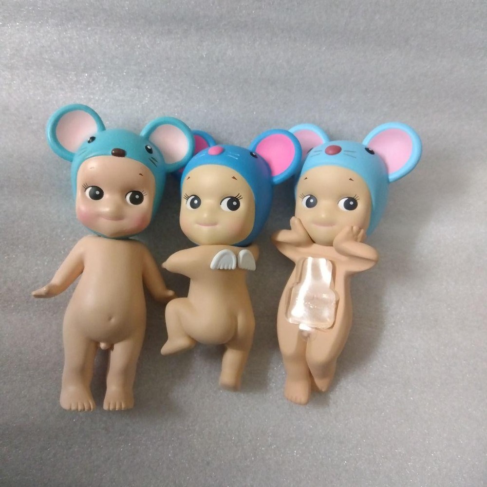 Sony Angel Hippers Looking Back Mouse Set of 3pc Figure F/S FEDEX