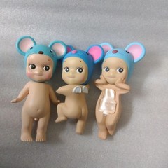 Sony Angel Hippers Looking Back Mouse Set of 3pc Figure F/S FEDEX