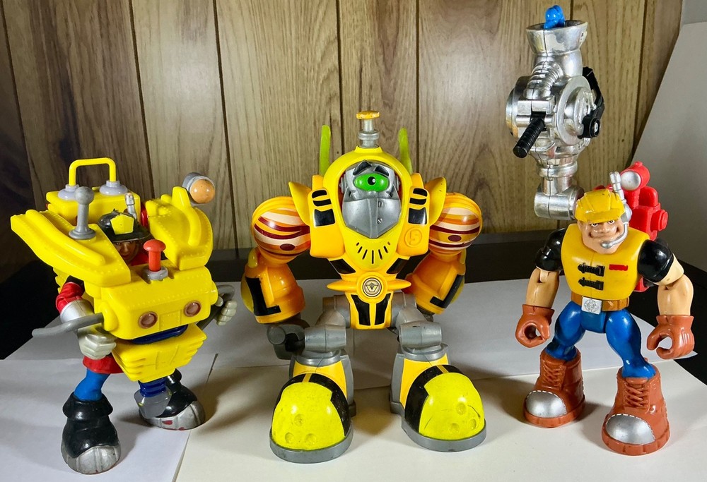 Rescue & Planet Heroes Mattel , Fisher Price Lot of 3 Different Heroes / Nice