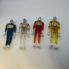 Vintage Mego Micronauts Time Travelers, All 4 Colors, Complete Set