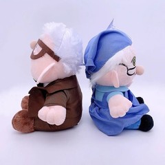 2pcs Up Movie Carl Ellie Plush Toy Set 14cm 20cm Soft Stuffed Dolls Gift USA