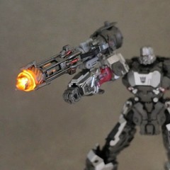 Fluorescent Back Cannon LED Hand Cannon Weapon Upgrade Kit For SS109 Megatank
