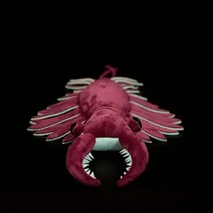 Realistic Anomalocaris Plush Vibrant Red Shrimp Stuffed Animal Kids Gift