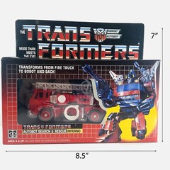 Transformers G1 Inferno Autobot Search & Rescue Action Figure Reissue Toy in Box