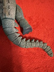Godzilla And Imperial Dragon 9” Off Brand Action Figures. Vintage 1980’s Rare